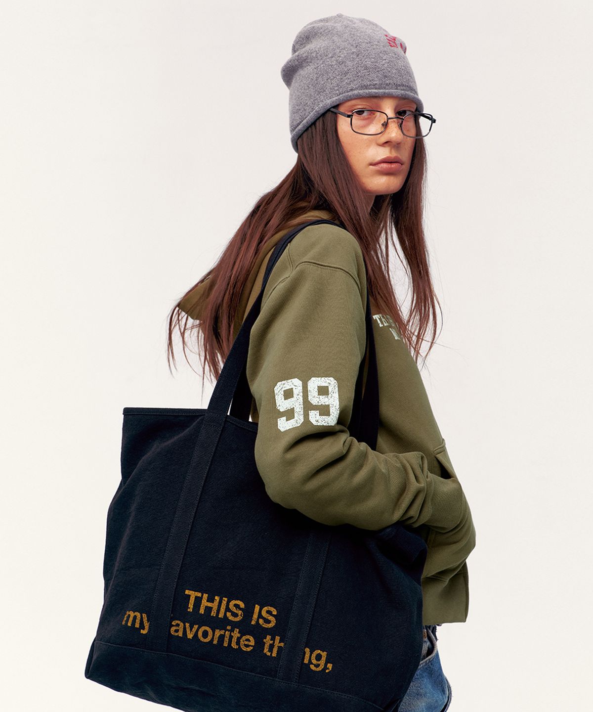 베케이션스팟(VACATIONSPOT) T.I.F Tote Bag Black