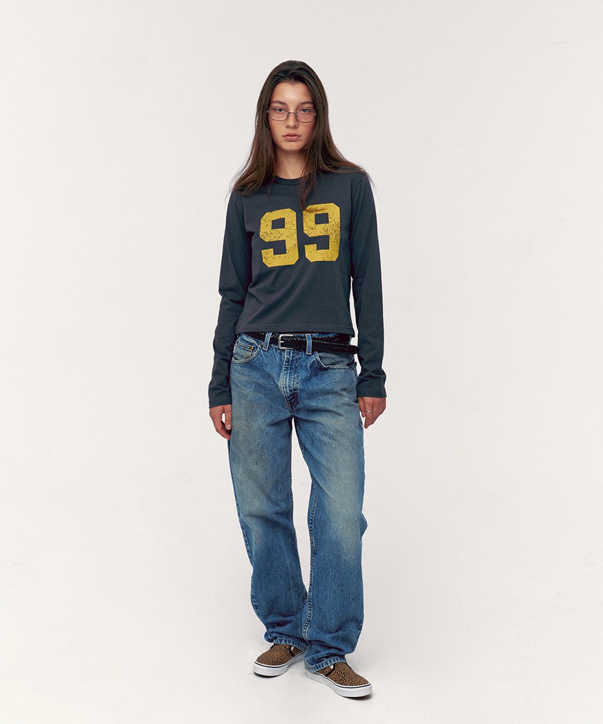 베케이션스팟(VACATIONSPOT) 99 Long Sleeve Tee Charcoal