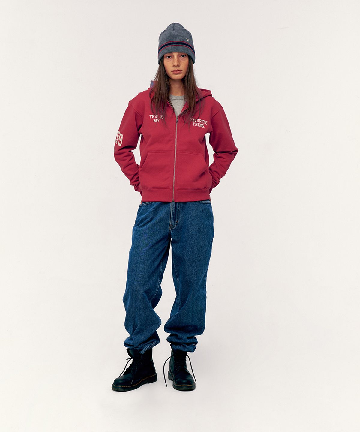 베케이션스팟(VACATIONSPOT) T.I.F Hooded Zip-Up Red