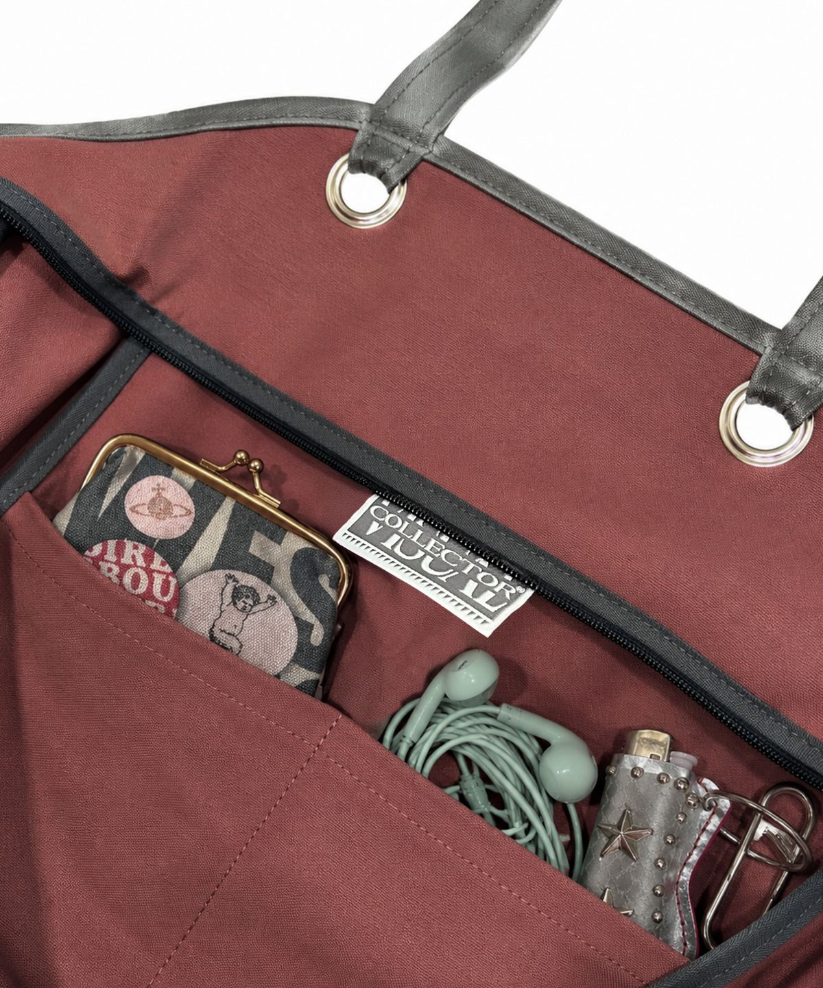 비주얼 컬렉터(VISUAL COLLECTOR) DUSTY EASY BIG BAG [DUSTY RED]