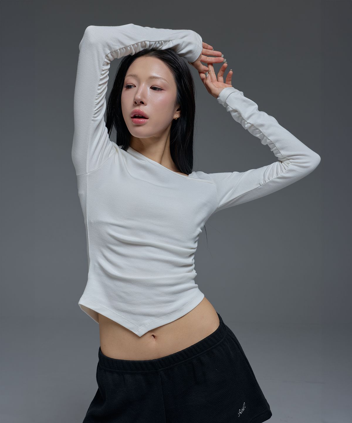 레디(RED.2) 셔링긴팔 아이보리
