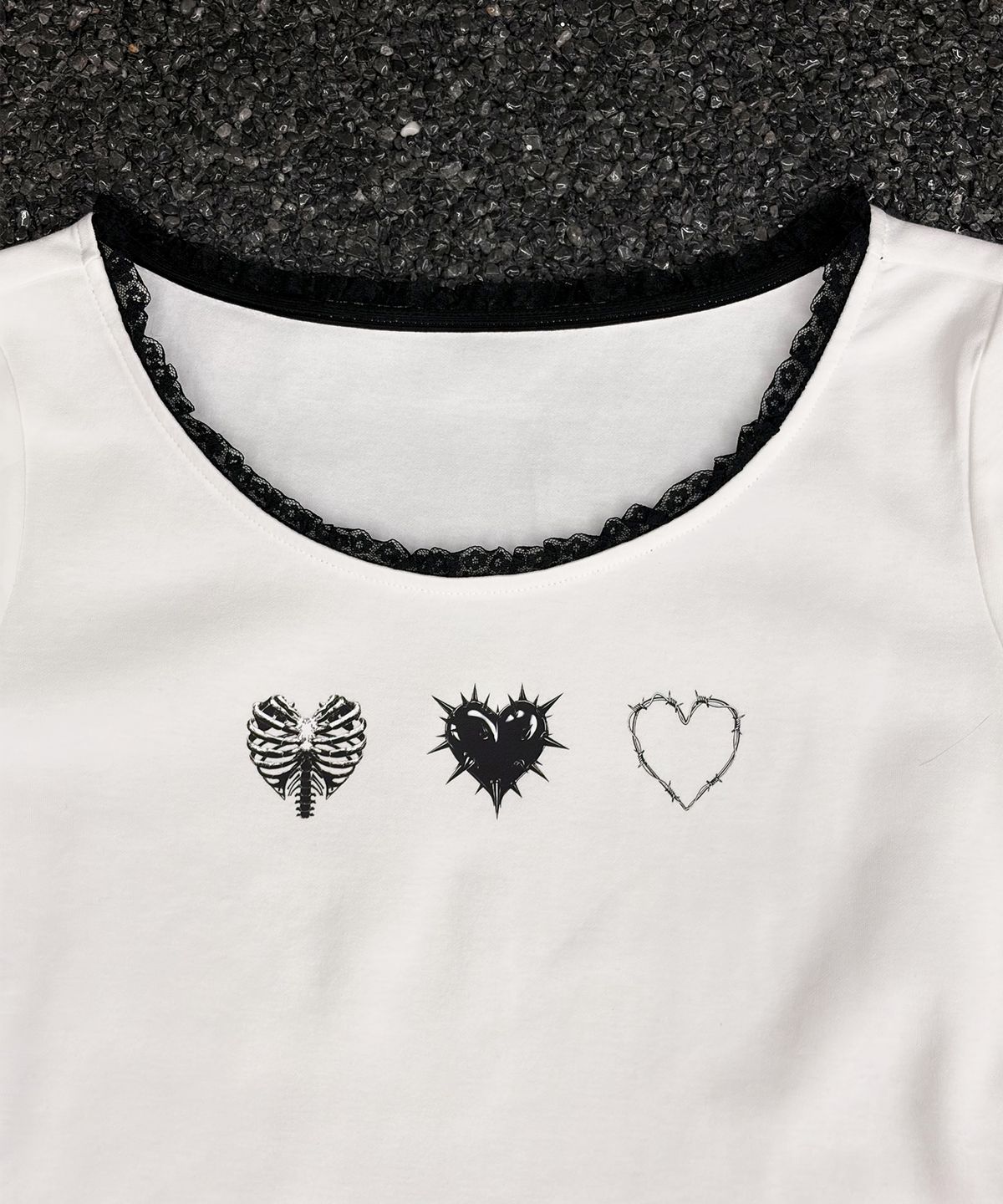 해빙(HAEBING) Punk Symbol Heart Long Sleeve