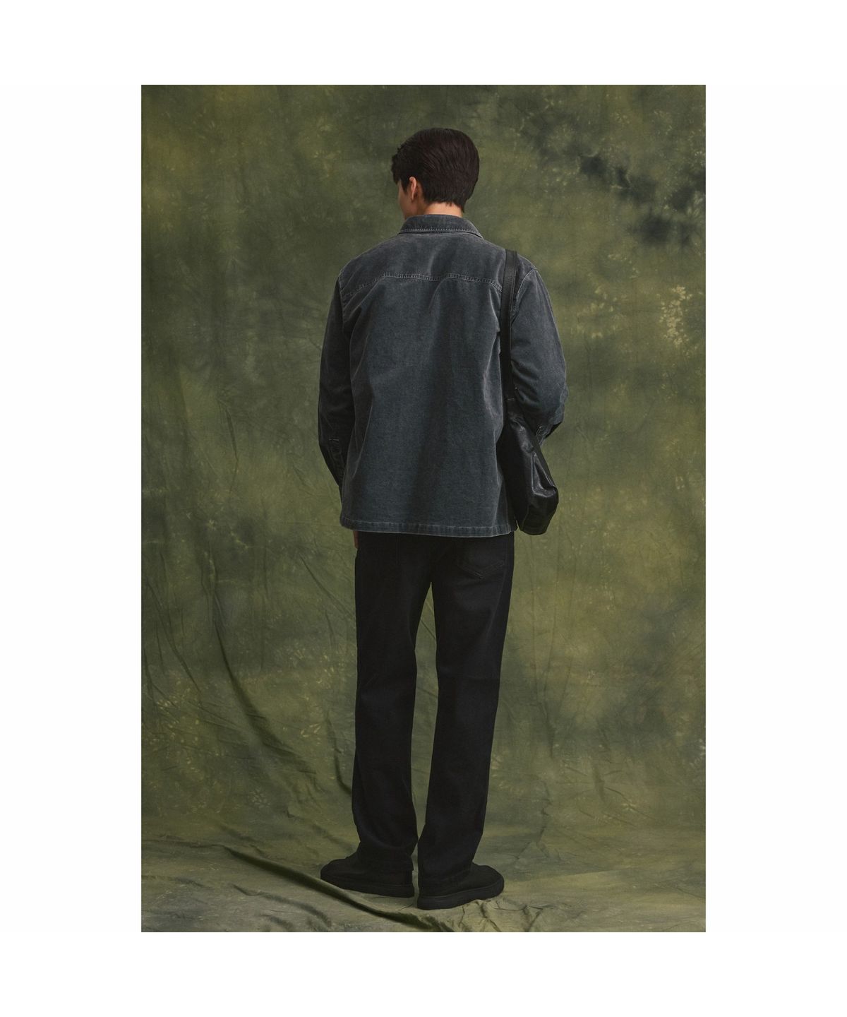 브렌우드(BRENTWOOD) B 브러쉬 와이드 데님 팬츠 BRPDW26471BKX