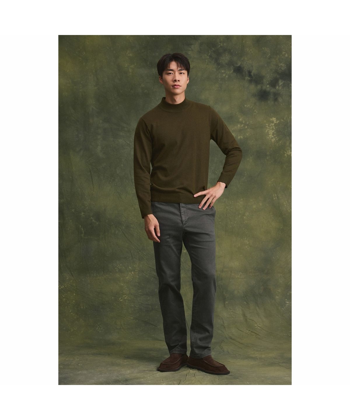 브렌우드(BRENTWOOD) B브러쉬 카치온다잉 솔리드 팬츠 BRPAW26582GYX