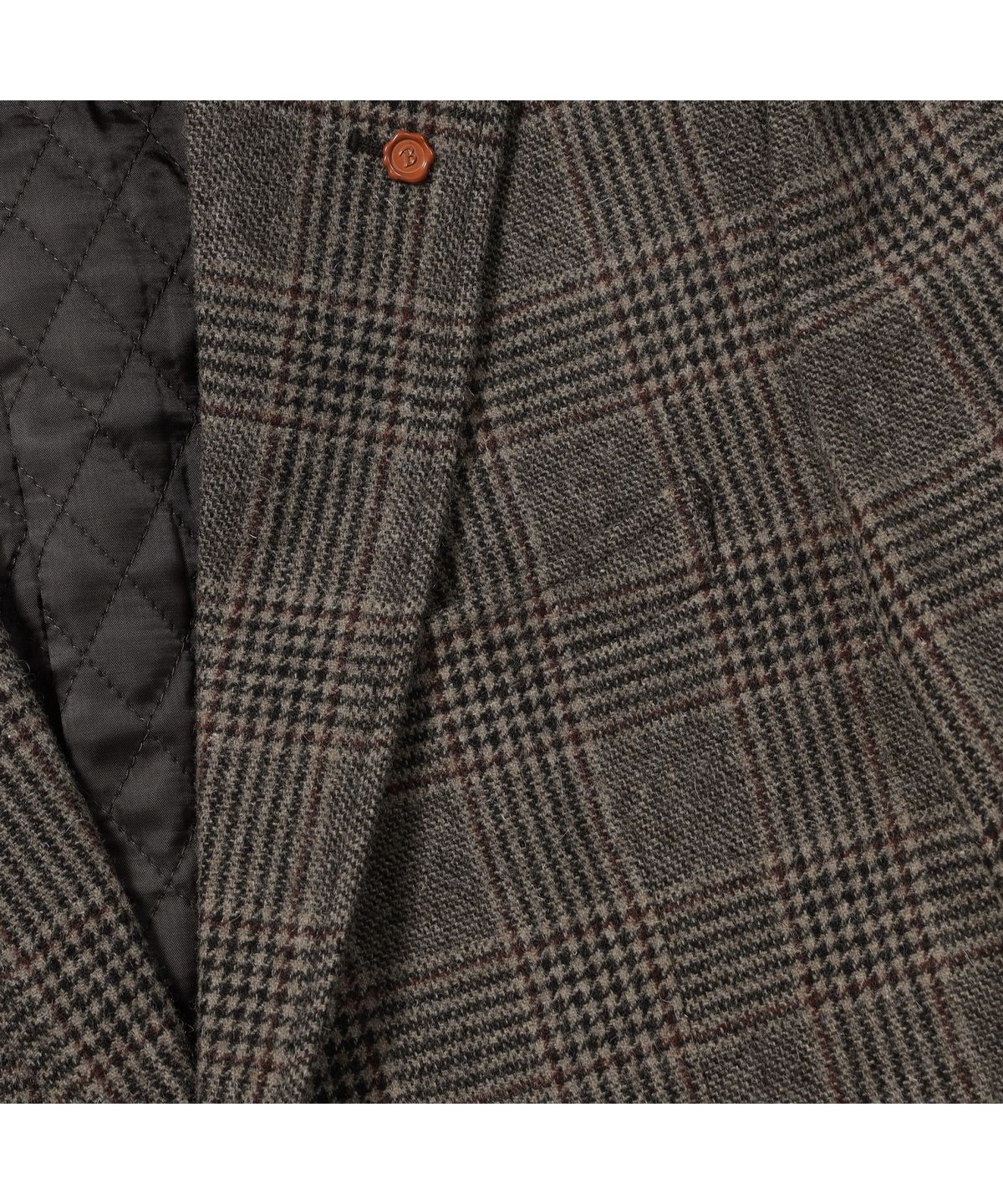 브렌우드(BRENTWOOD) BLAZER CLUB 울블렌디드 체크 퀼팅 자켓 BRJBW26511BRX
