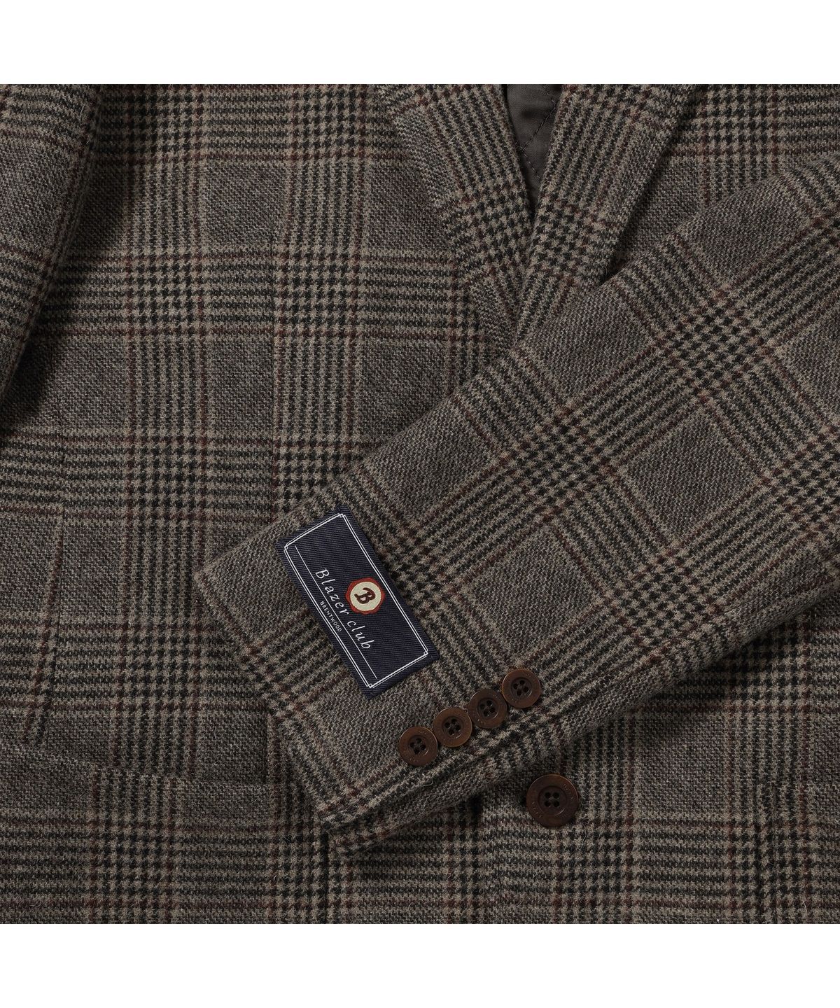 브렌우드(BRENTWOOD) BLAZER CLUB 울블렌디드 체크 퀼팅 자켓 BRJBW26511BRX