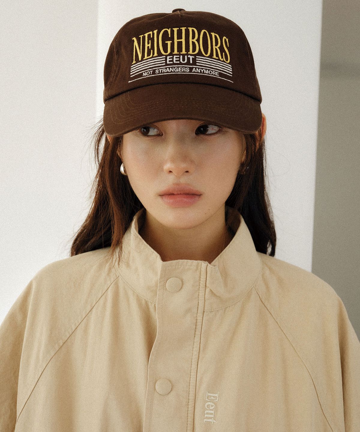 이우트(EEUT) WASHED POCKET BLOUSON JACKET / LIGHT BEIGE