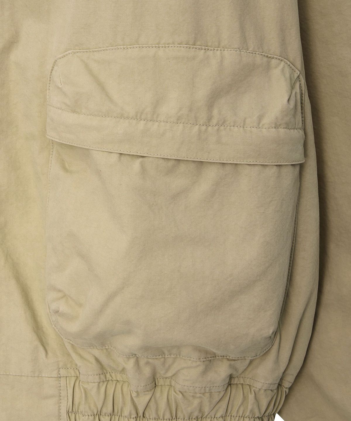 이우트(EEUT) WASHED POCKET BLOUSON JACKET / LIGHT BEIGE