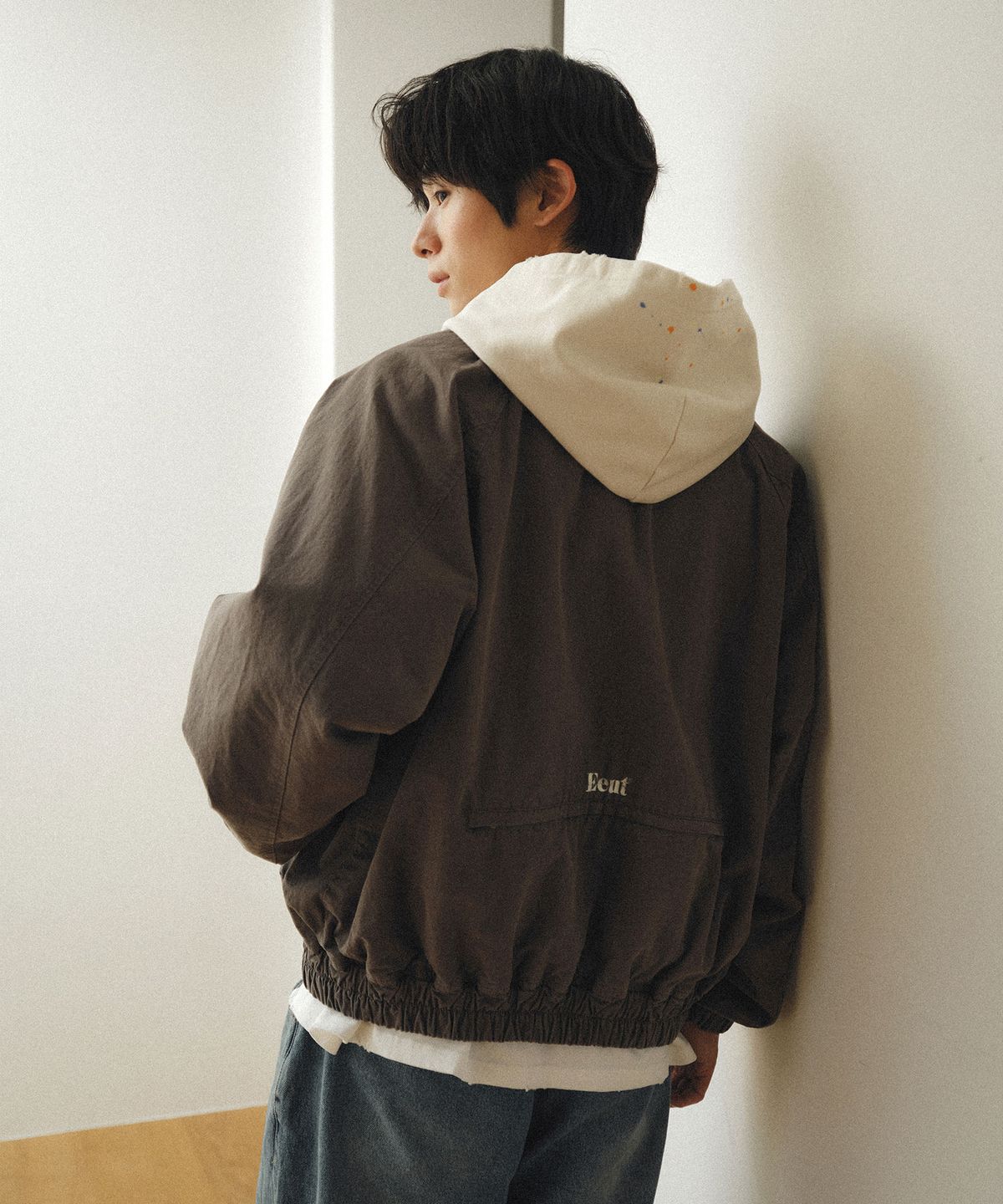이우트(EEUT) WASHED POCKET BLOUSON JACKET / CHARCOAL