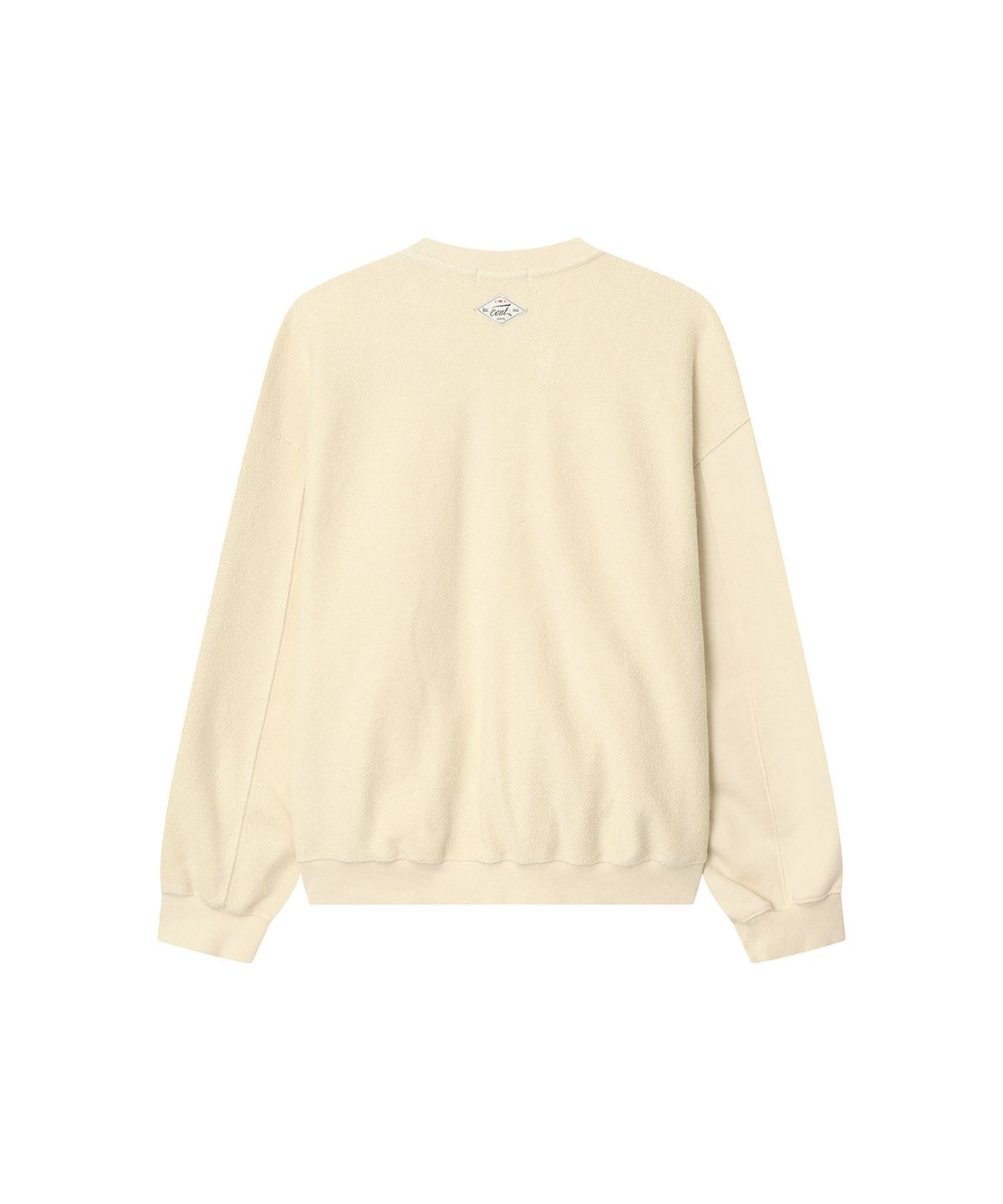 이우트(EEUT) EEUT APPLIQUE SWEAT ZIP UP / CREAM