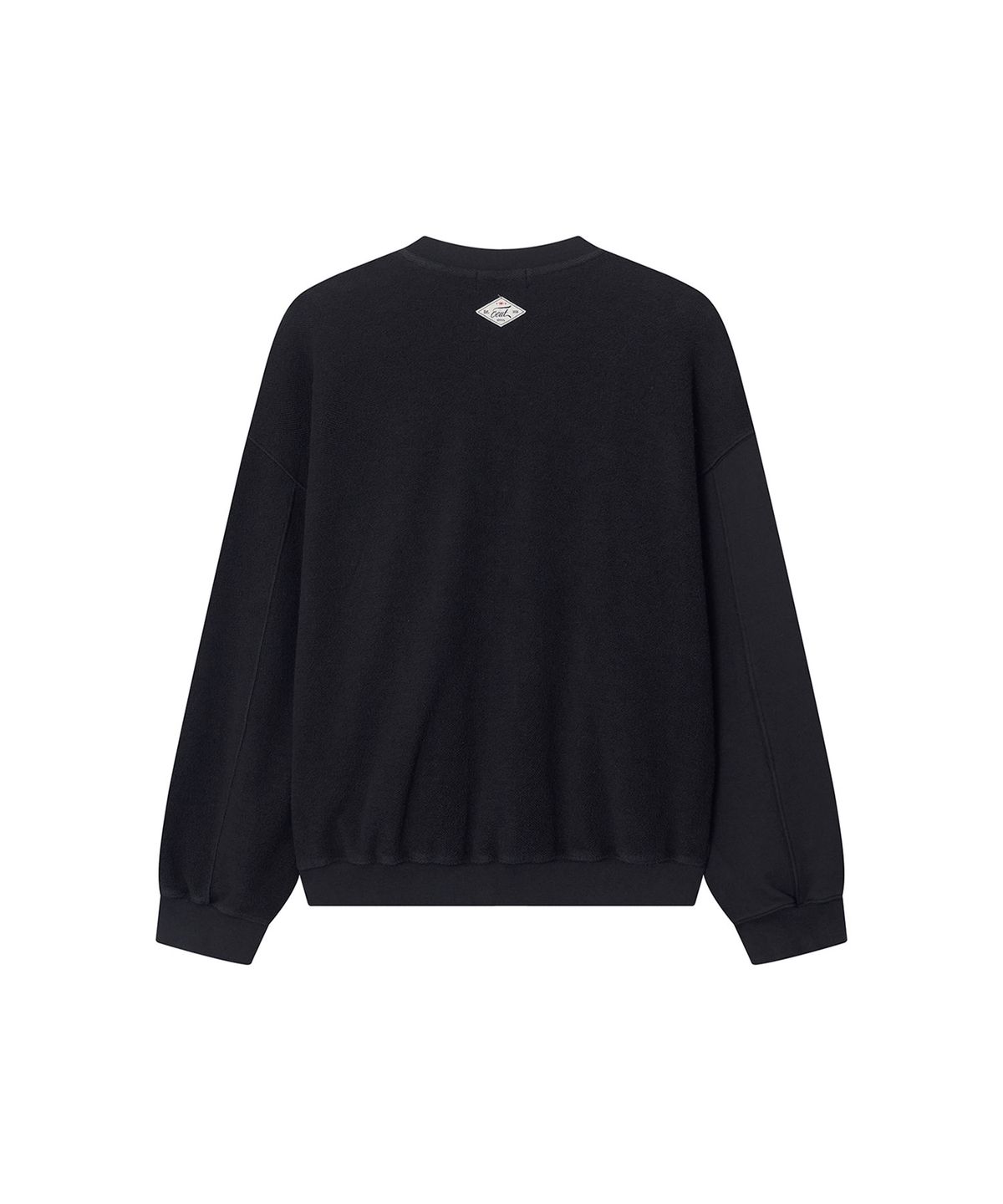 이우트(EEUT) EEUT APPLIQUE SWEAT ZIP UP / CHARCOAL