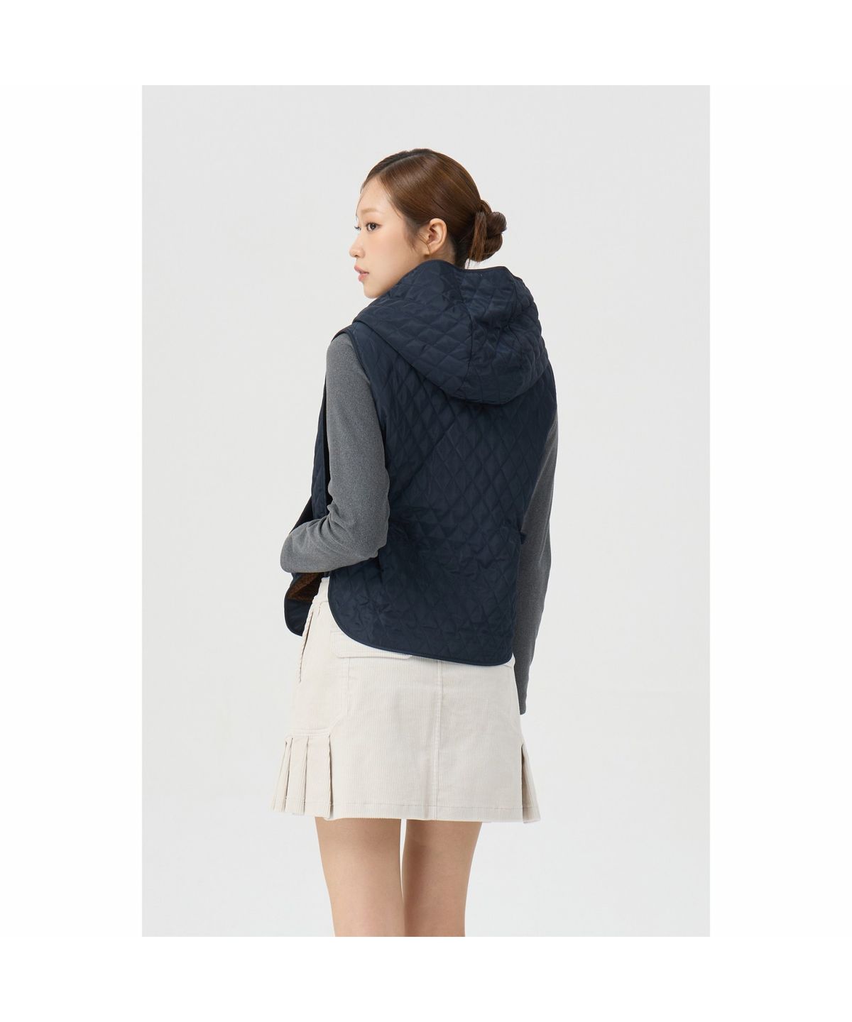 골든베어(GOLDEN BEAR) (여성) Quilted Hood Bib G5VAW26202NYX