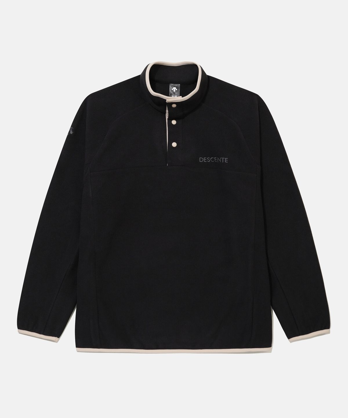 데상트(DESCENTE) 마이크로플리스 아노락 블랙 SR423UANN1