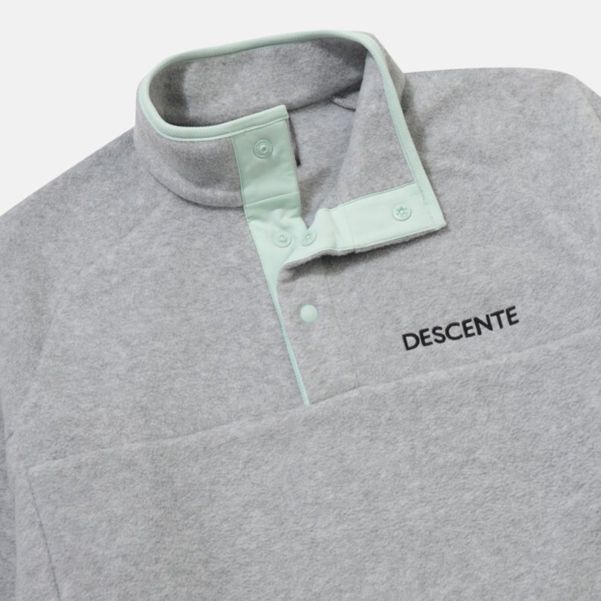 데상트(DESCENTE) 마이크로플리스 아노락 헤더 그레이 SR423UANN1