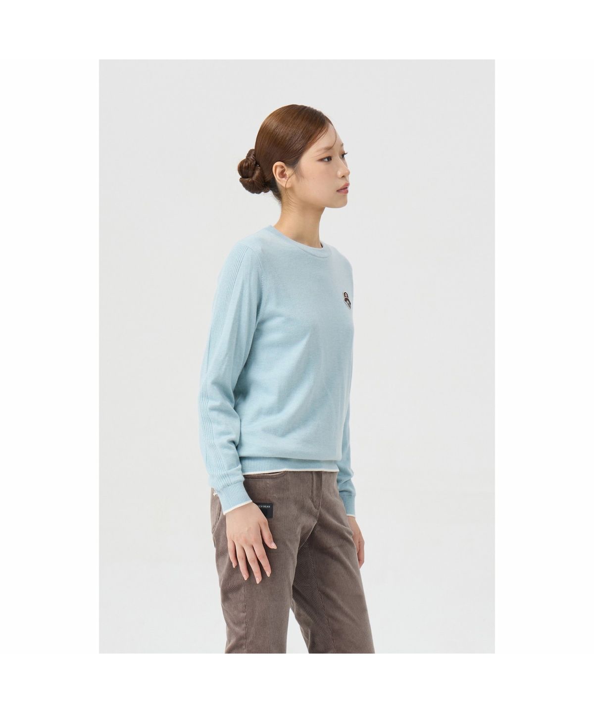 골든베어(GOLDEN BEAR) (여성) Back Graphic Crewneck Sweater G5WAW26001MIX