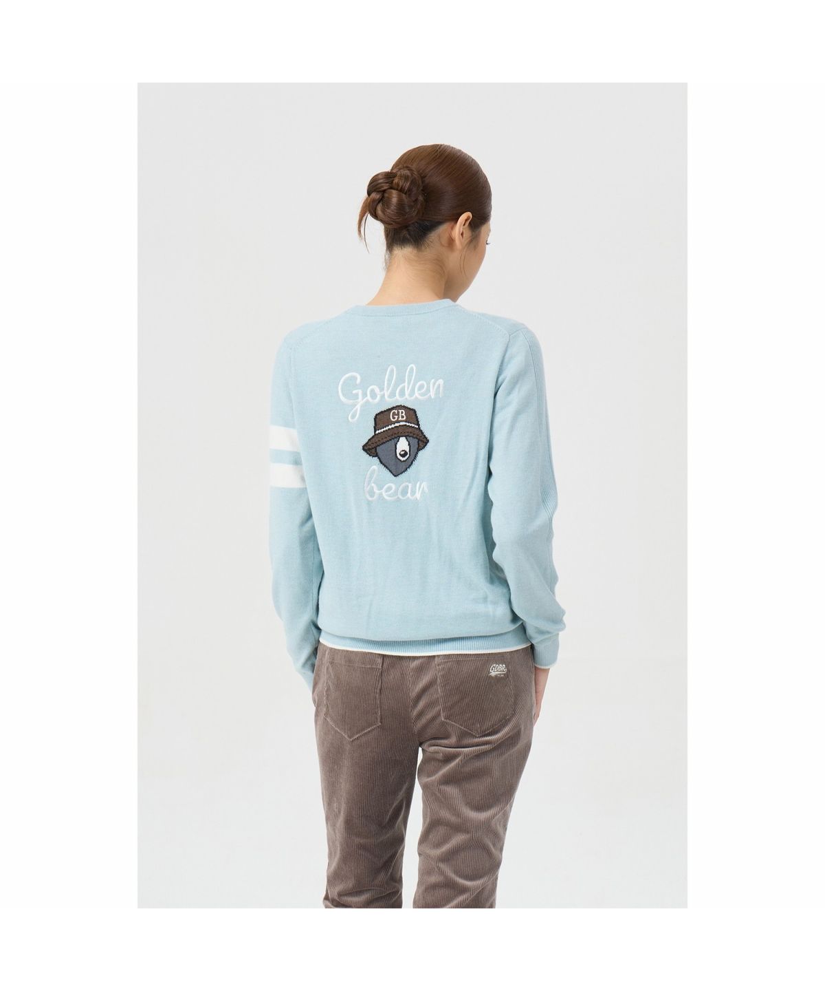 골든베어(GOLDEN BEAR) (여성) Back Graphic Crewneck Sweater G5WAW26001MIX