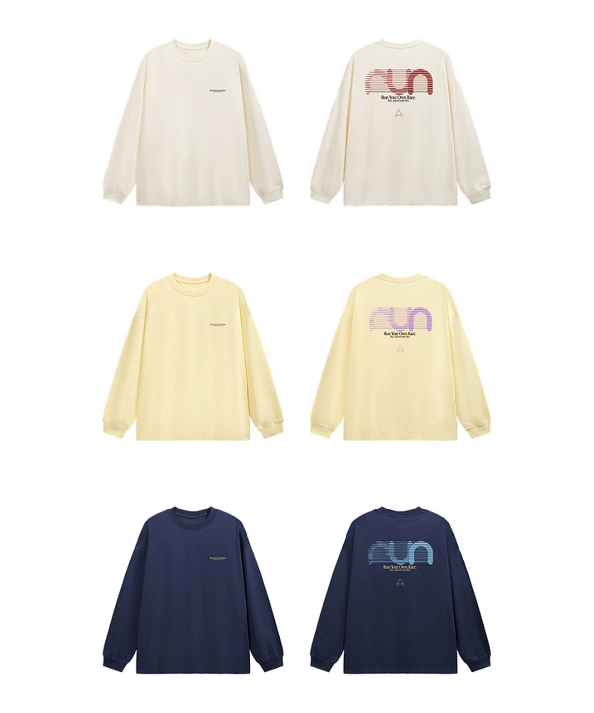 버튼서울(BUTTON SEOUL) 런 유어 오운 레이스 그래픽 롱슬리브 (3 COLOR)