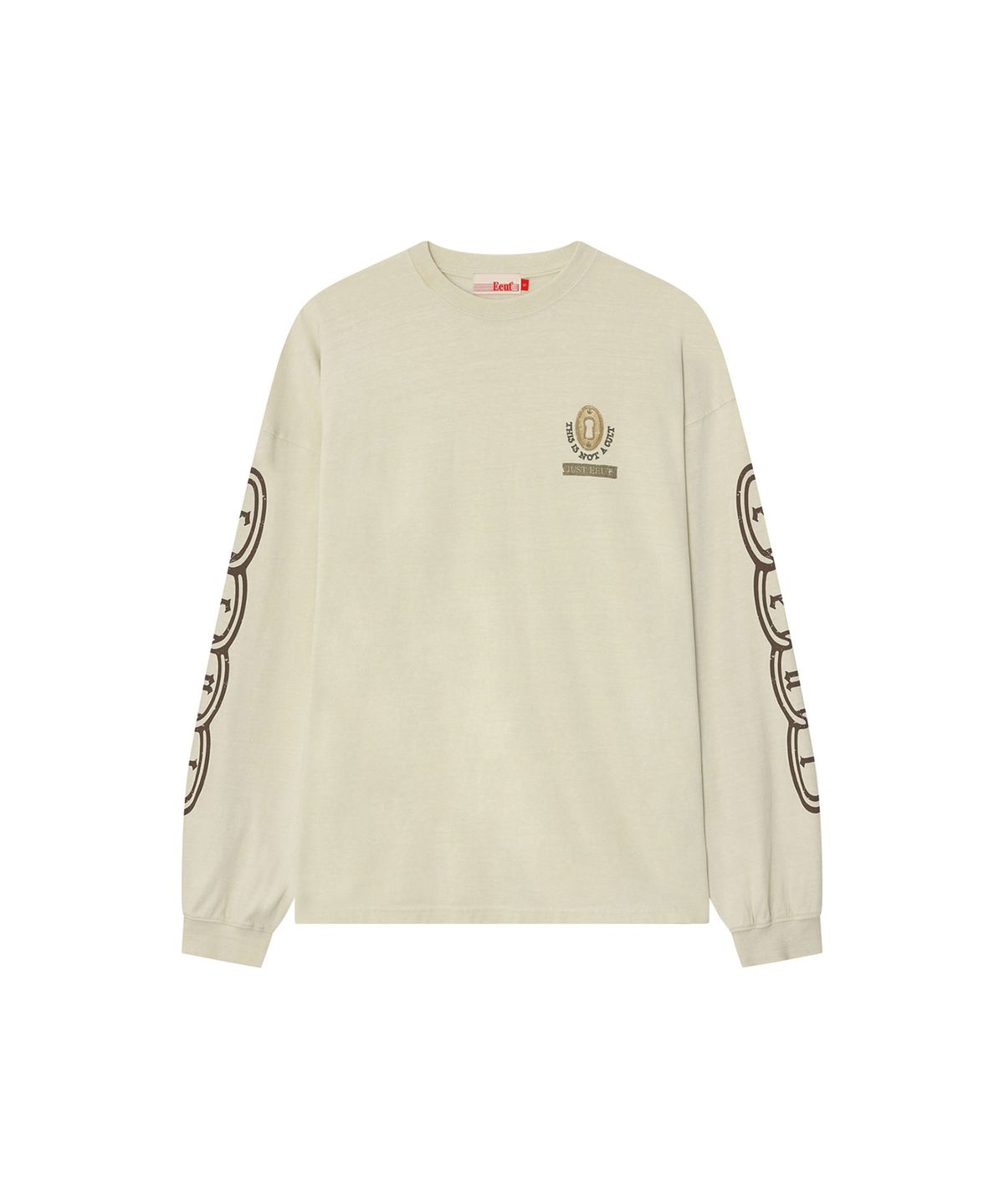 이우트(EEUT) JUST EEUT WASHED LONG SLEEVE / CREAM