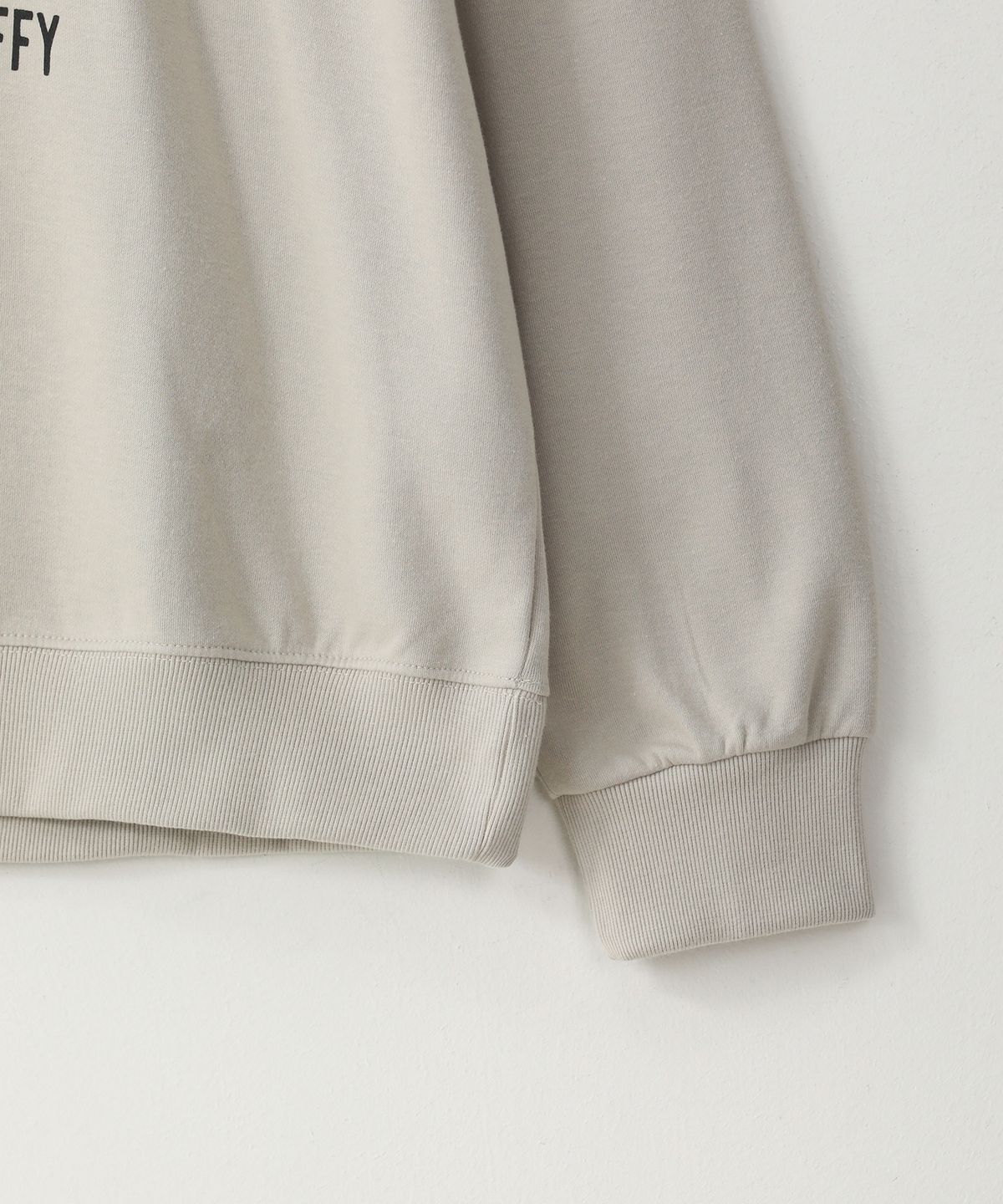 퍼프퍼프뎁트(PUFF PUFF DEPT) BASEBALL 스웨트셔츠 GREYISH BEIGE