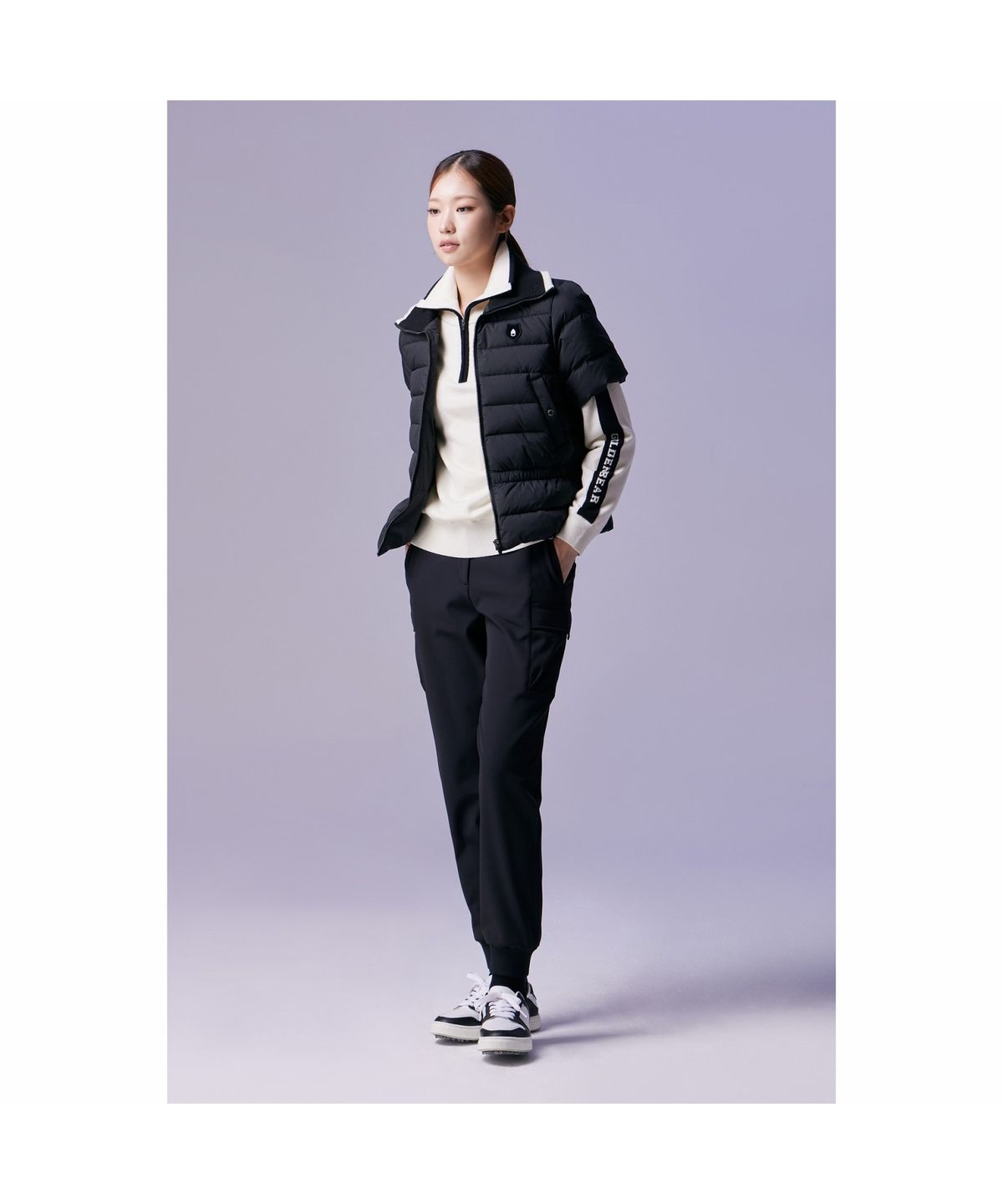 골든베어(GOLDEN BEAR) (여성) Brushed Back Cargo Jogger Pants G5PAW26205BKX