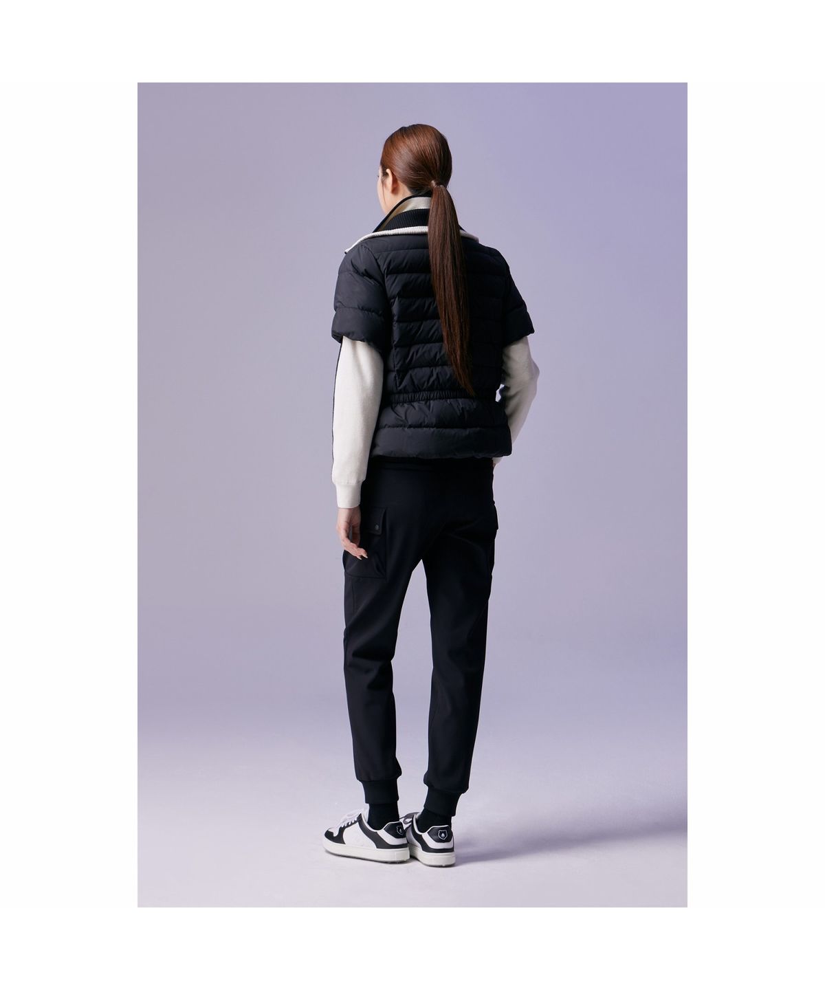 골든베어(GOLDEN BEAR) (여성) Brushed Back Cargo Jogger Pants G5PAW26205BKX