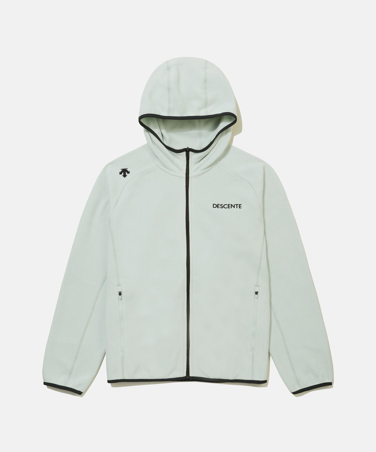 데상트(DESCENTE) 마이크로플리스 후드형 자켓 민트 SR423UKTN1