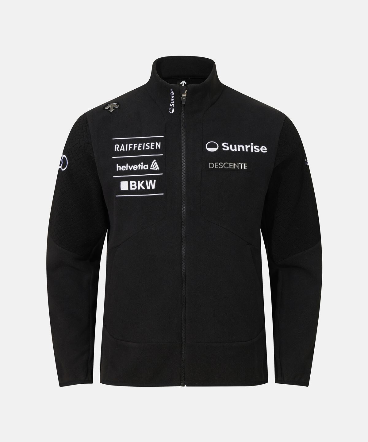 데상트(DESCENTE) 남성 스위스 스키 본딩 플리스 자켓 블랙 SR421SKTO4
