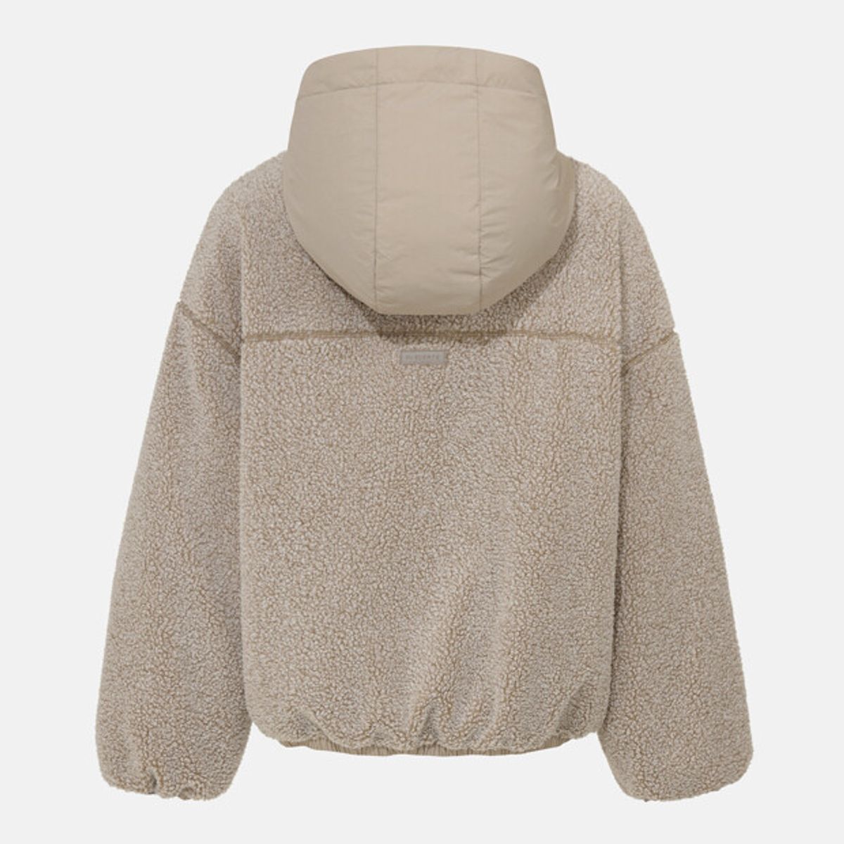 데상트(DESCENTE) 여성 퍼 후드형 오버핏 패딩 자켓 브라운 SR322PPD91