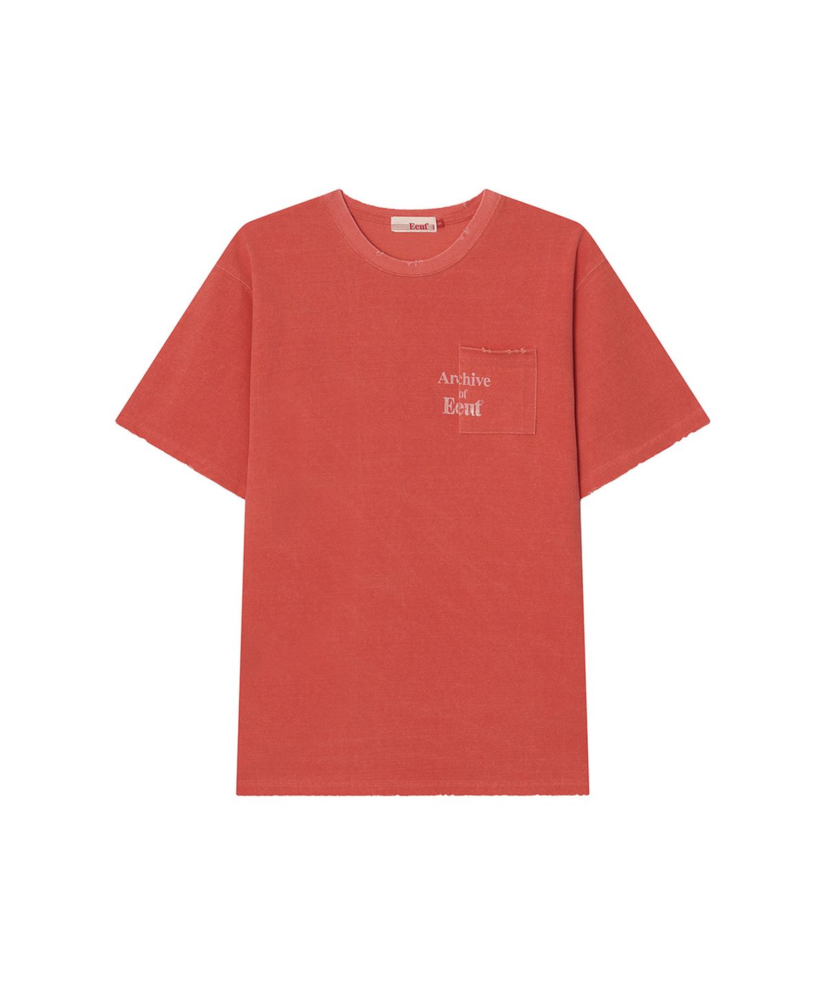 이우트(EEUT) ARCHIVE POCKET T-SHIRT / RED