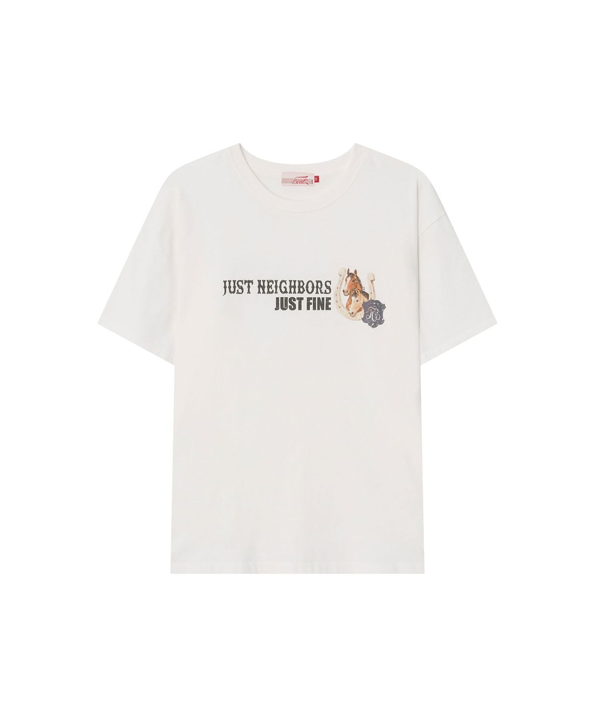 이우트(EEUT) GOOD LUCK T-SHIRT / WHITE
