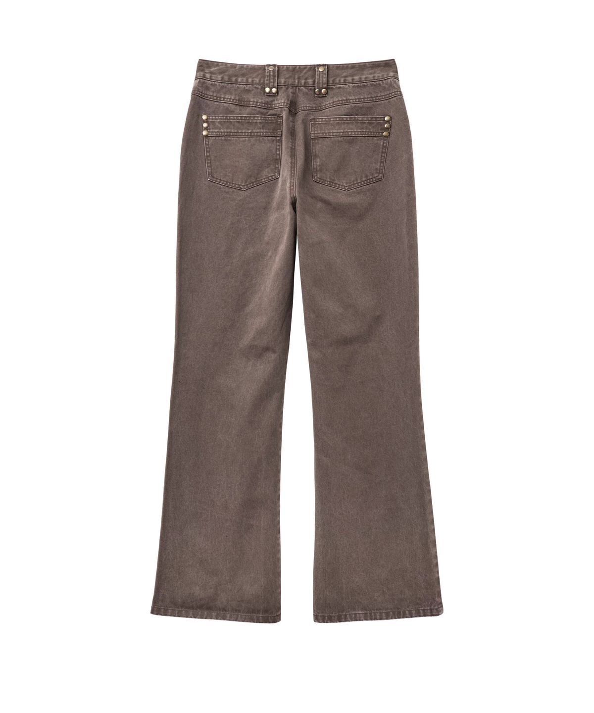 태리스(TAERIS) VINTAGE RIVET WASHED PANTS_BROWN
