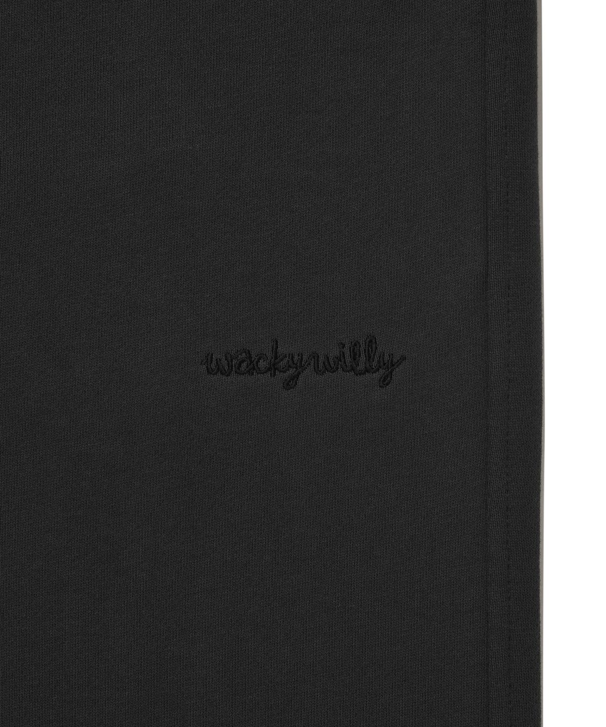 와키윌리(WACKY WILLY) 우먼스 폴딩 와이드 스웻팬츠 차콜