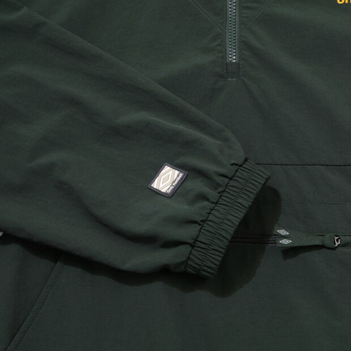 엄브로(UMBRO) 더비클럽 컬러블럭 후드형 아노락 그린 UR324CWT95