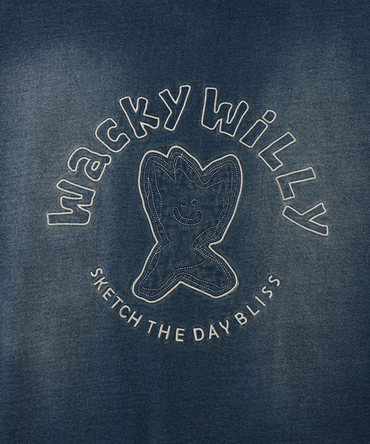 와키윌리(WACKY WILLY) 올데이 데님 후드집업 인디고