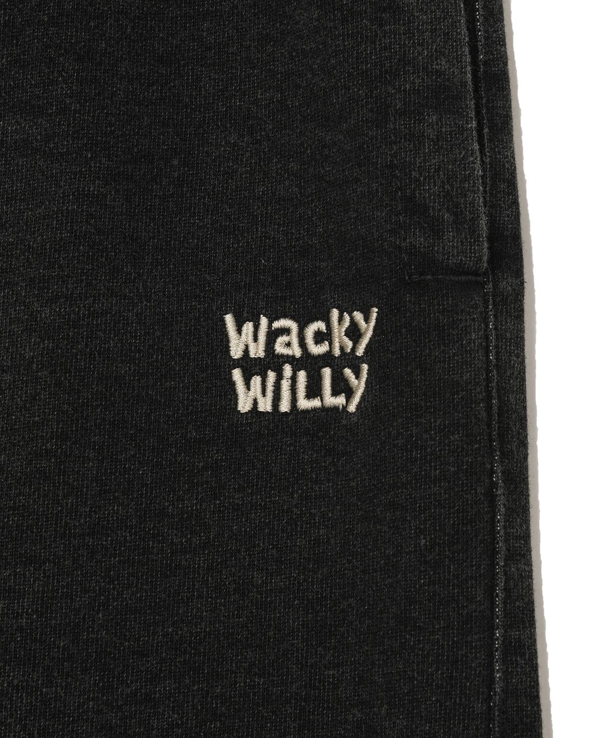 와키윌리(WACKY WILLY) 올데이 데님 벌룬핏 스웻팬츠 블랙