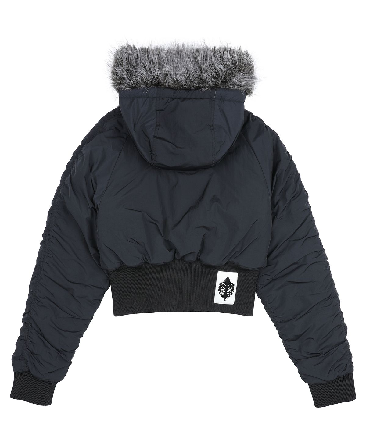 글랙(GLACK) GBOJ001 토글 후디드 크롭 패딩 숏 파카 G26OH007BK (BLACK)