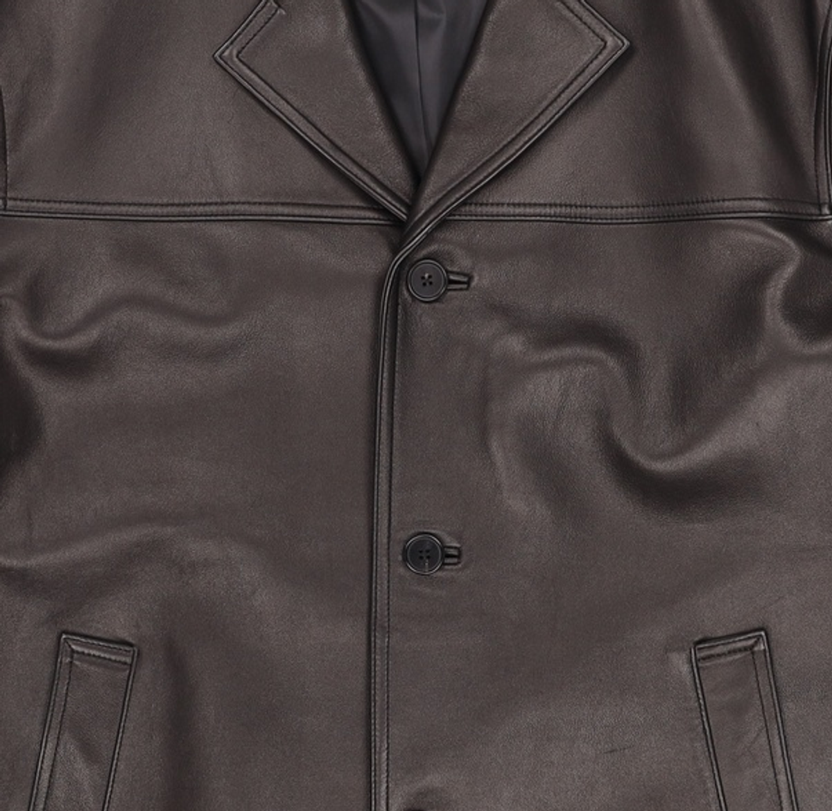던스트(DUNST) UNISEX LAMBSKIN LEATHER HALF JACKET BLACK_UDJA3C101BK XL