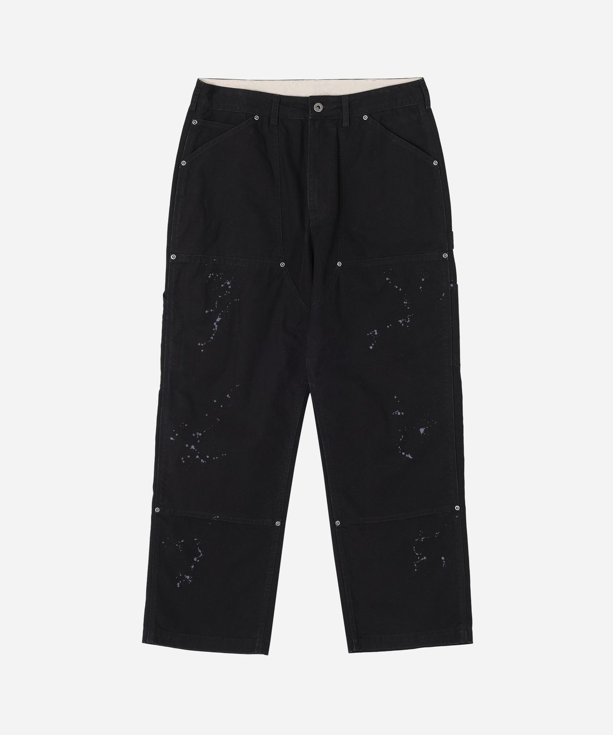 유니버셜 오버롤(UNIVERSAL OVERALL) DOUBLE KNEE PAINTER PANTS BLACK