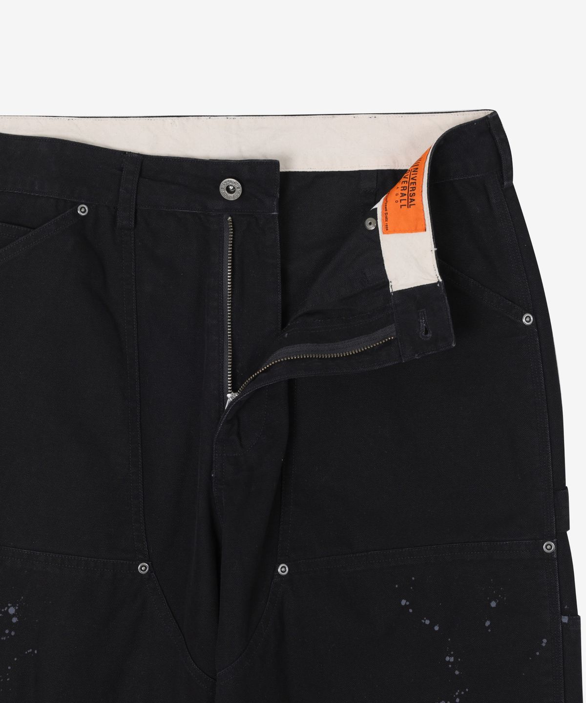 유니버셜 오버롤(UNIVERSAL OVERALL) DOUBLE KNEE PAINTER PANTS BLACK