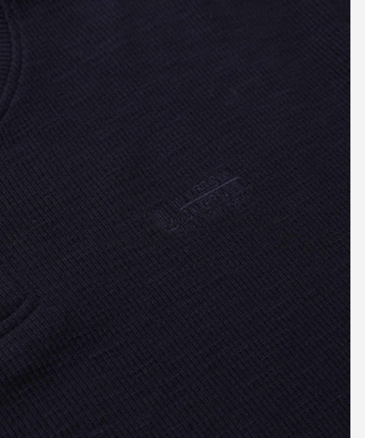 유니버셜 오버롤(UNIVERSAL OVERALL) SLUB WAFFLE HENLEY NECK SWEATSHIRTS NAVY