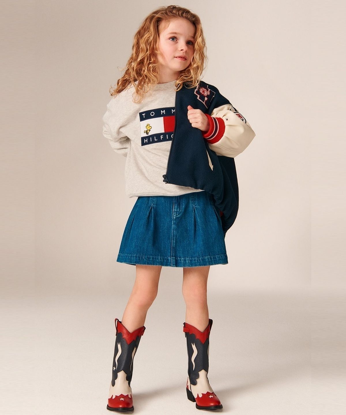 타미힐피거 키즈(TOMMY HILFIGER KIDS) 피너츠 크루넥 스웨트셔츠
