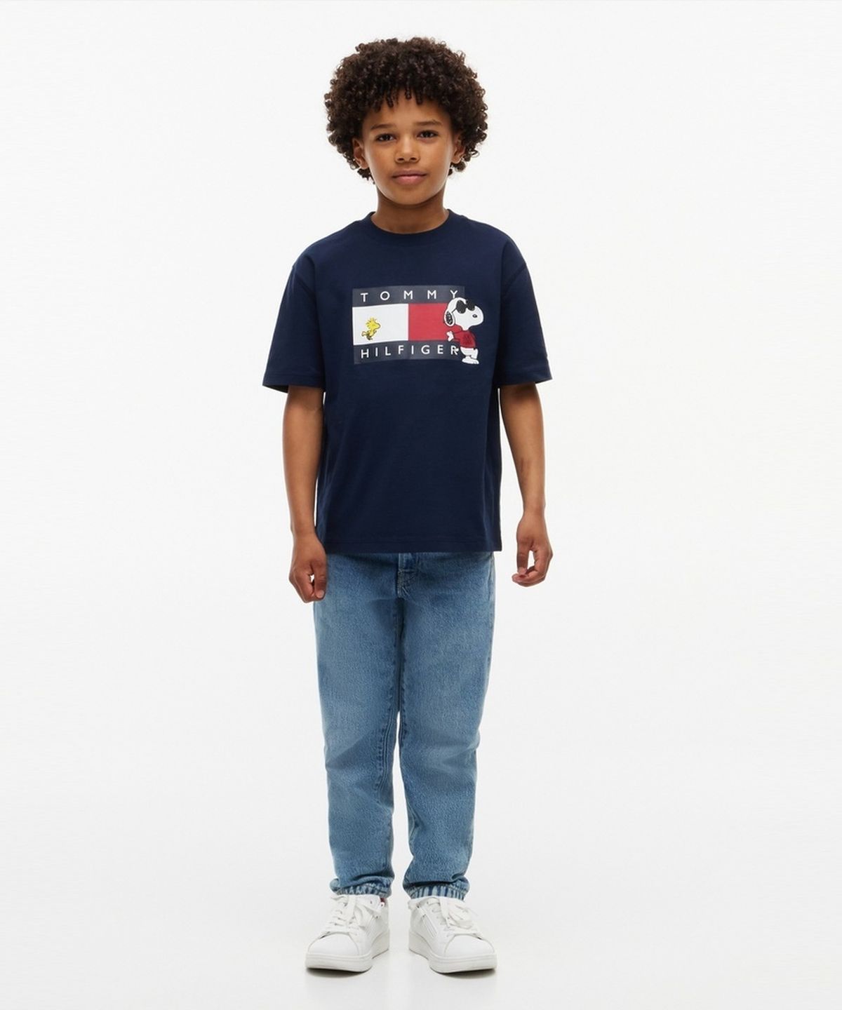 타미힐피거 키즈(TOMMY HILFIGER KIDS) 피너츠 빅 플래그 그래픽 티셔츠