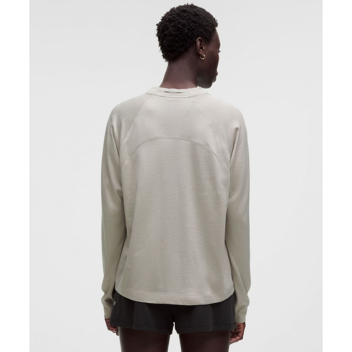 룰루레몬(LULULEMON) 코튼 블렌드 트레이닝 릴랙스드 롱슬리브  GREH