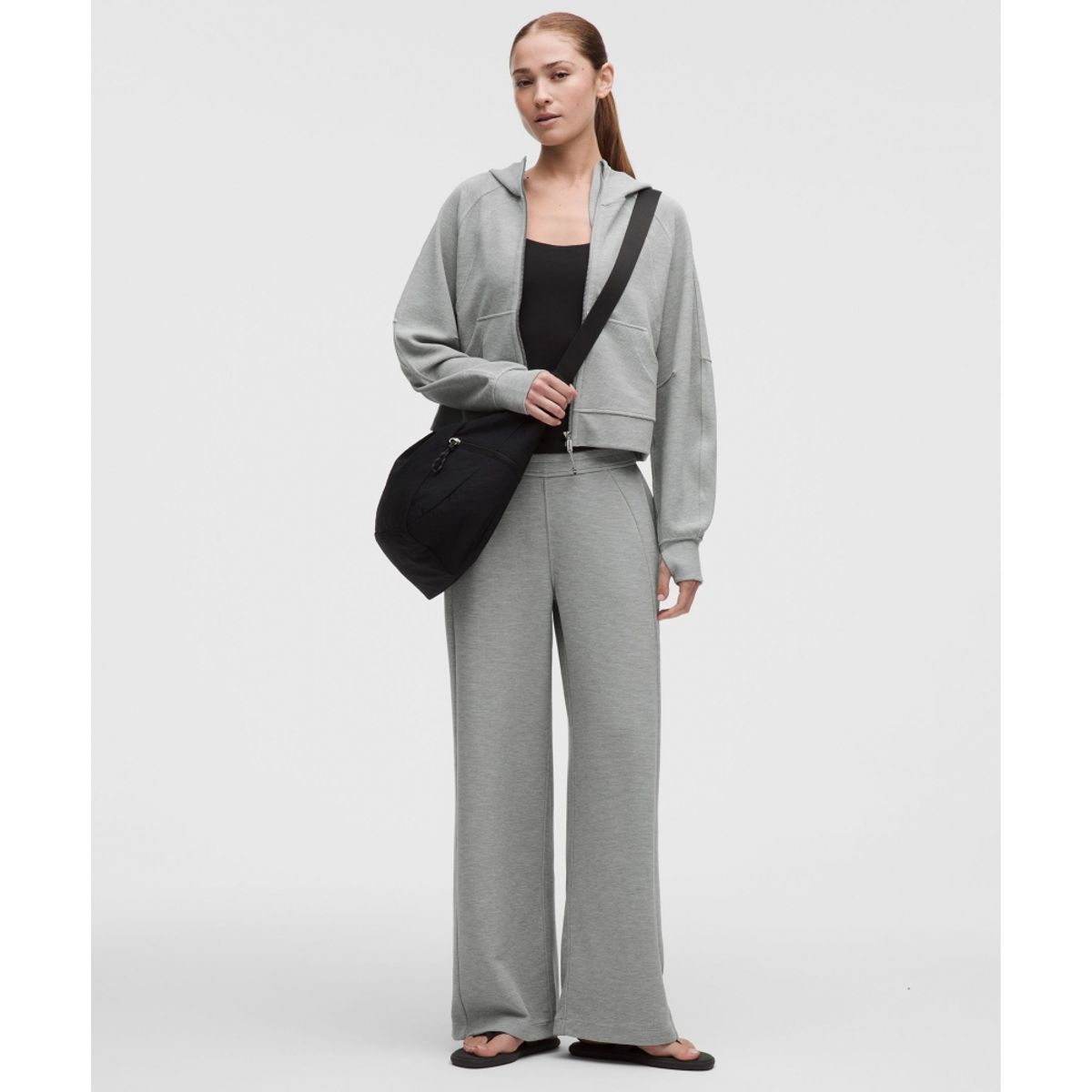 룰루레몬(LULULEMON) 스쿠바 오버사이즈드 풀집 후디 *와플  HCMG