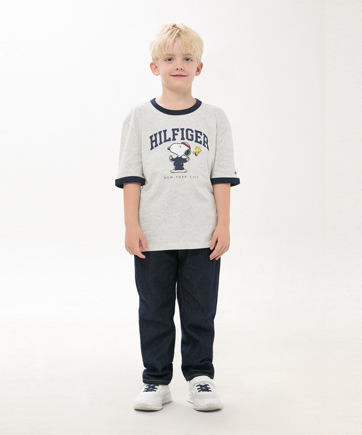 타미힐피거 키즈(TOMMY HILFIGER KIDS) 피너츠 링거 티셔츠
