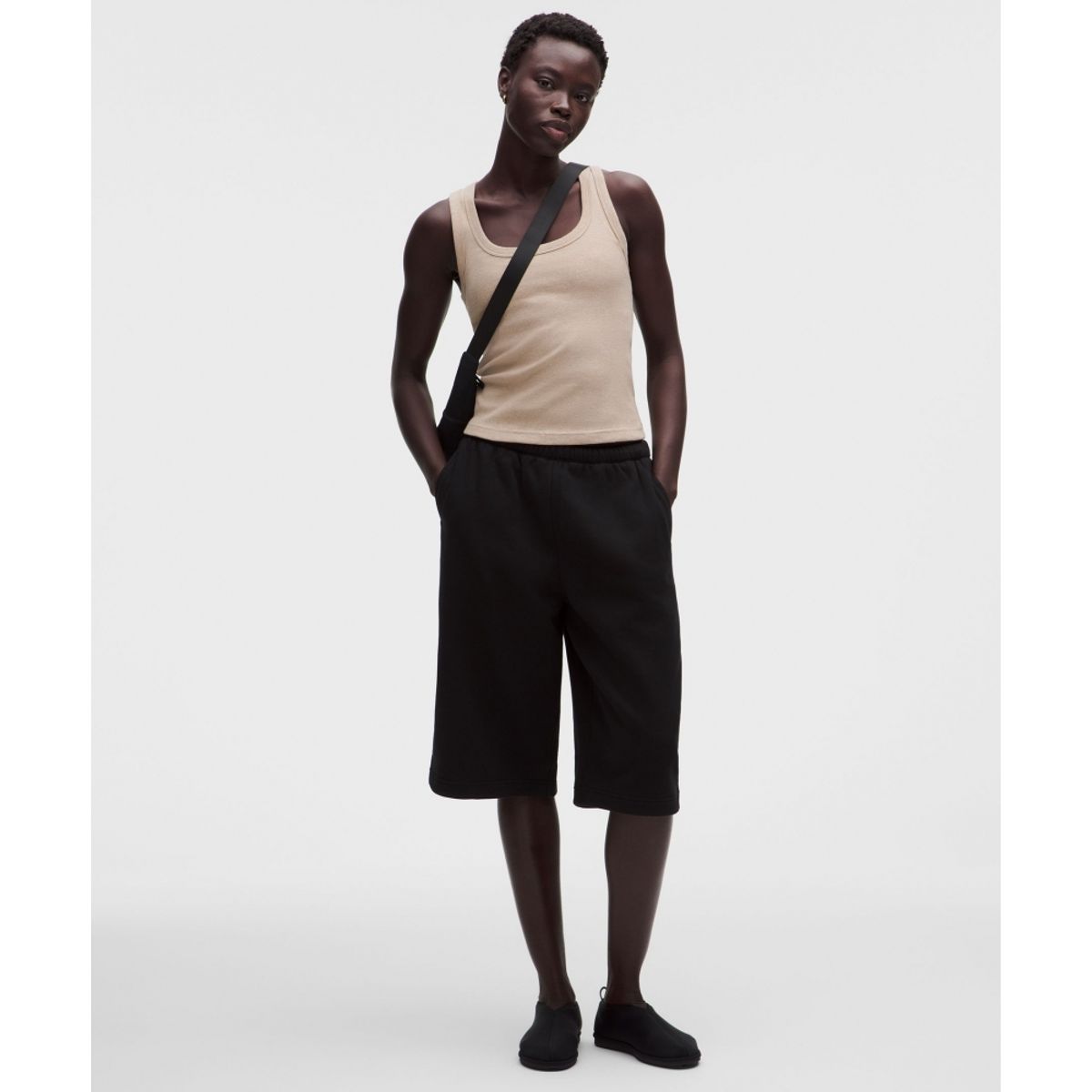 룰루레몬(LULULEMON) 리틀 리브드 스쿱넥 탱크탑  HRMC