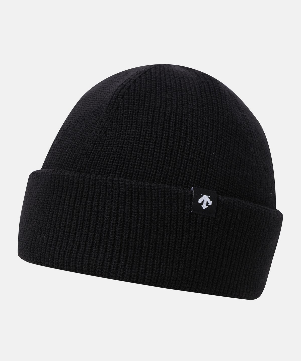 데상트(DESCENTE) 원포인트 니트 비니 블랙 SR323UKC93