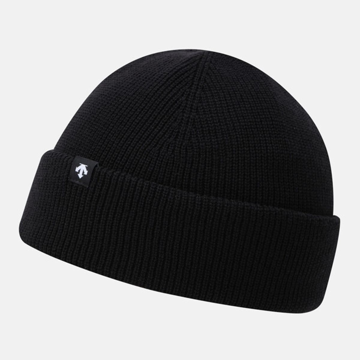 데상트(DESCENTE) 원포인트 니트 비니 블랙 SR323UKC93