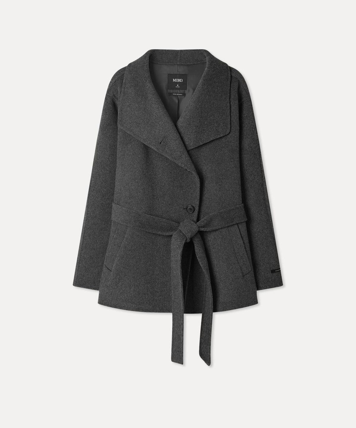 미쏘(MIXXO) 핸드메이드 하이넥 숏코트_MIWJHGV31B