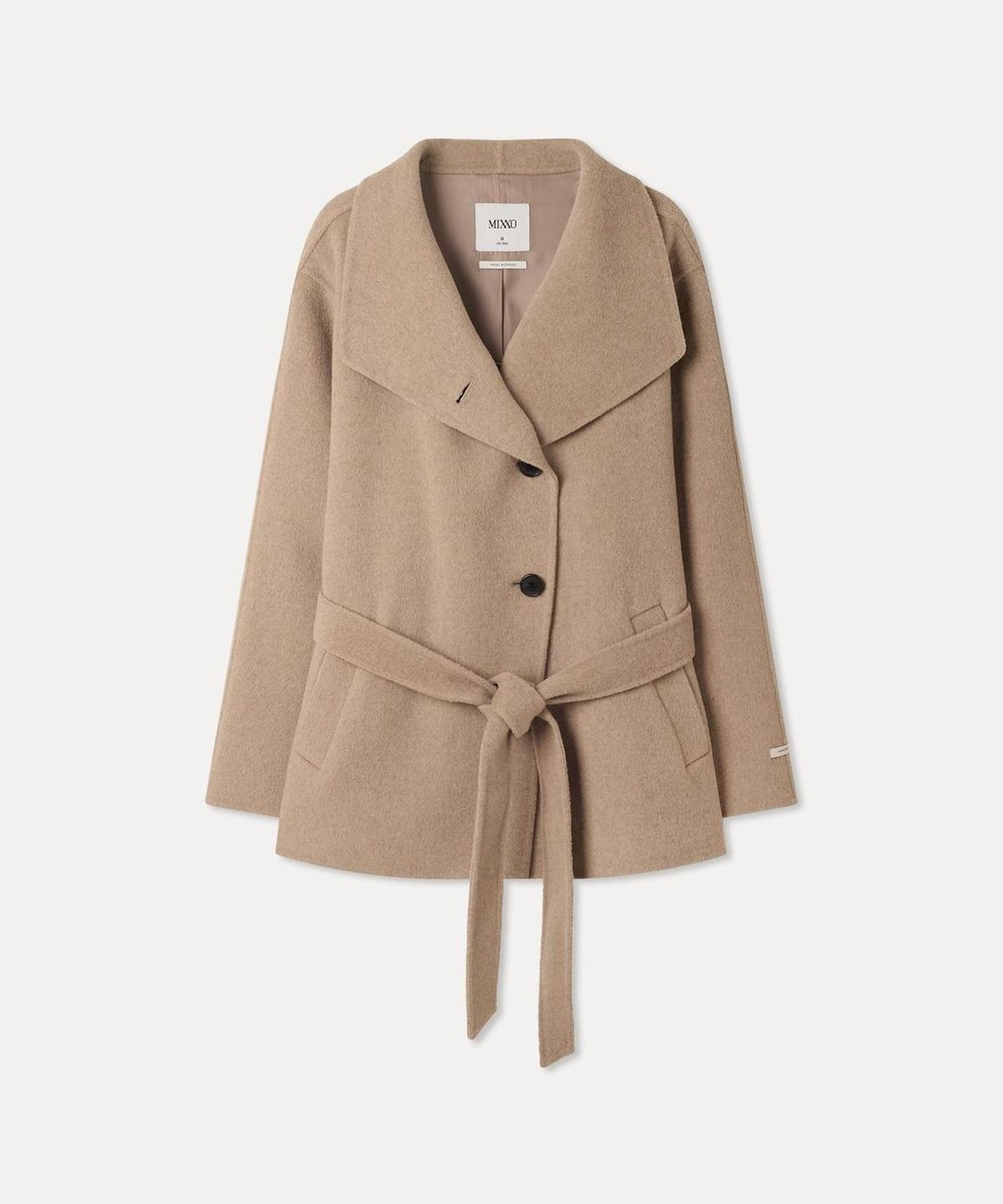 미쏘(MIXXO) 핸드메이드 하이넥 숏코트_MIWJHGV31B